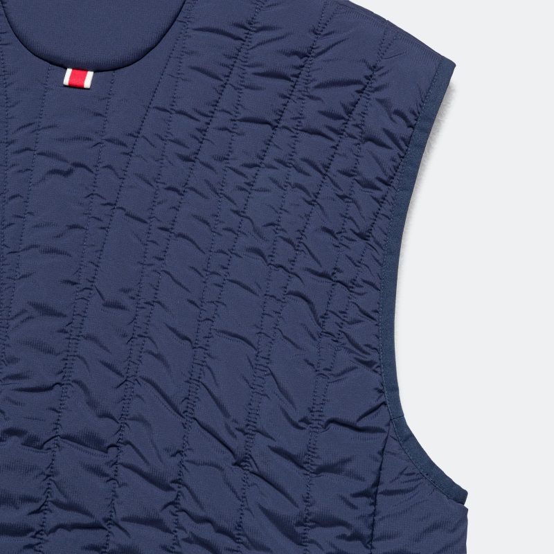 tracksmith running mens insulated vest navy 8