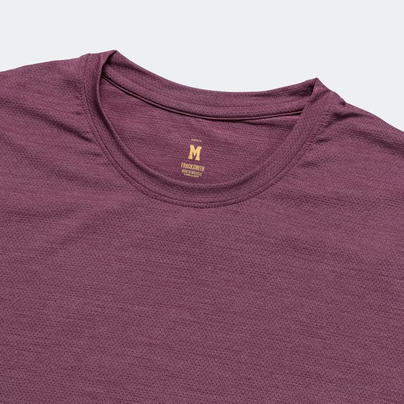 tracksmith running mens session tee aubergine 2