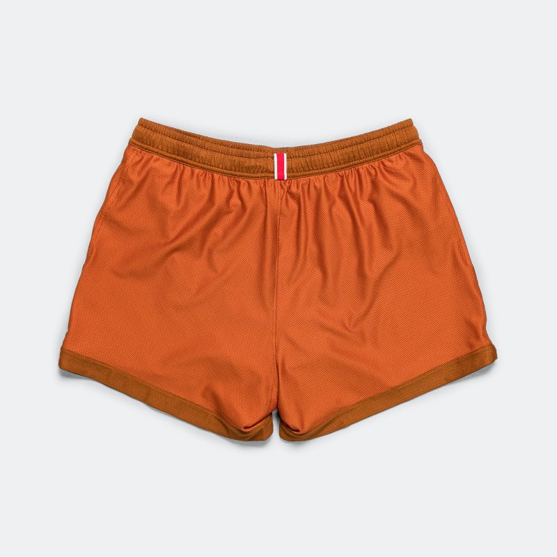 tracksmith running mens van cortlandt grand shorts brick red caramel 2