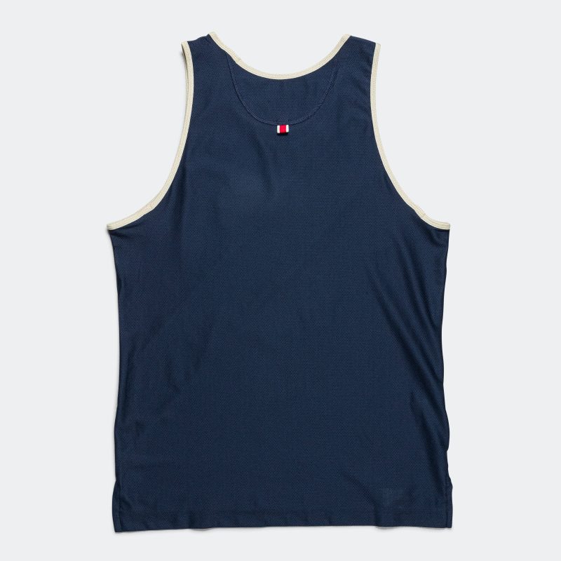 tracksmith running mens van cortlandt singlet navy green 2