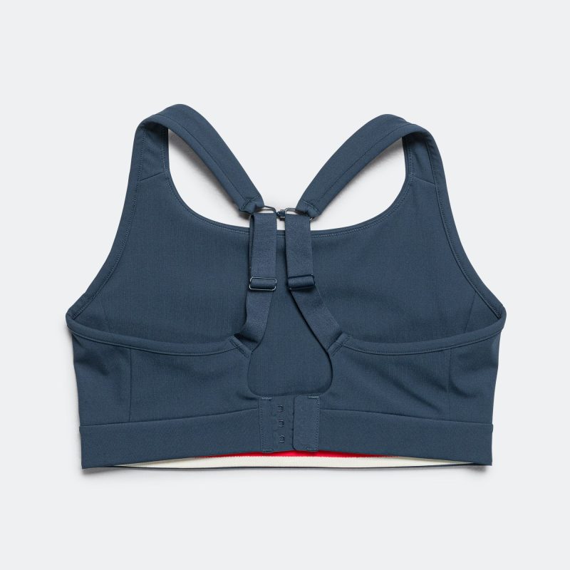 tracksmith running womens allston adjustable sports bra midnight 2