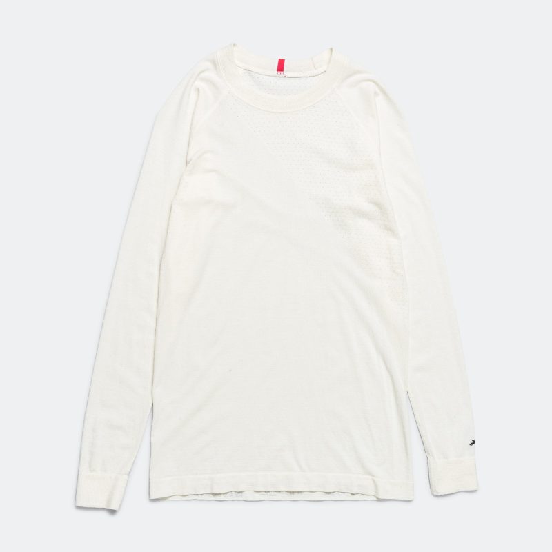 tracksmith running womens brighton base layer ivory 1