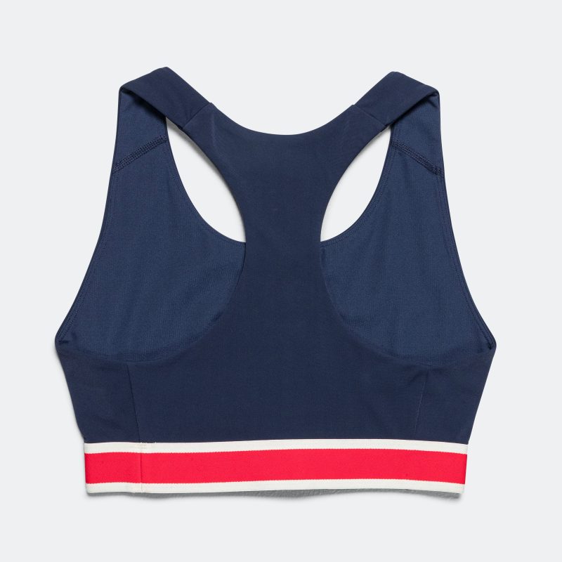 tracksmith running womens run bra navy bra 2