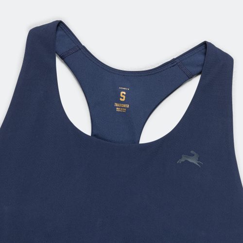 tracksmith running womens run bra navy bra 3