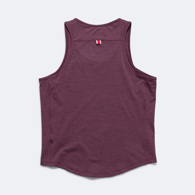 tracksmith running womens session singlet aubergine 2