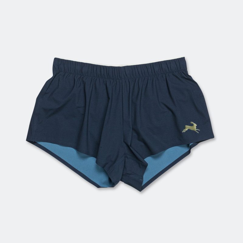 tracksmith running womens strata shorts navy 1