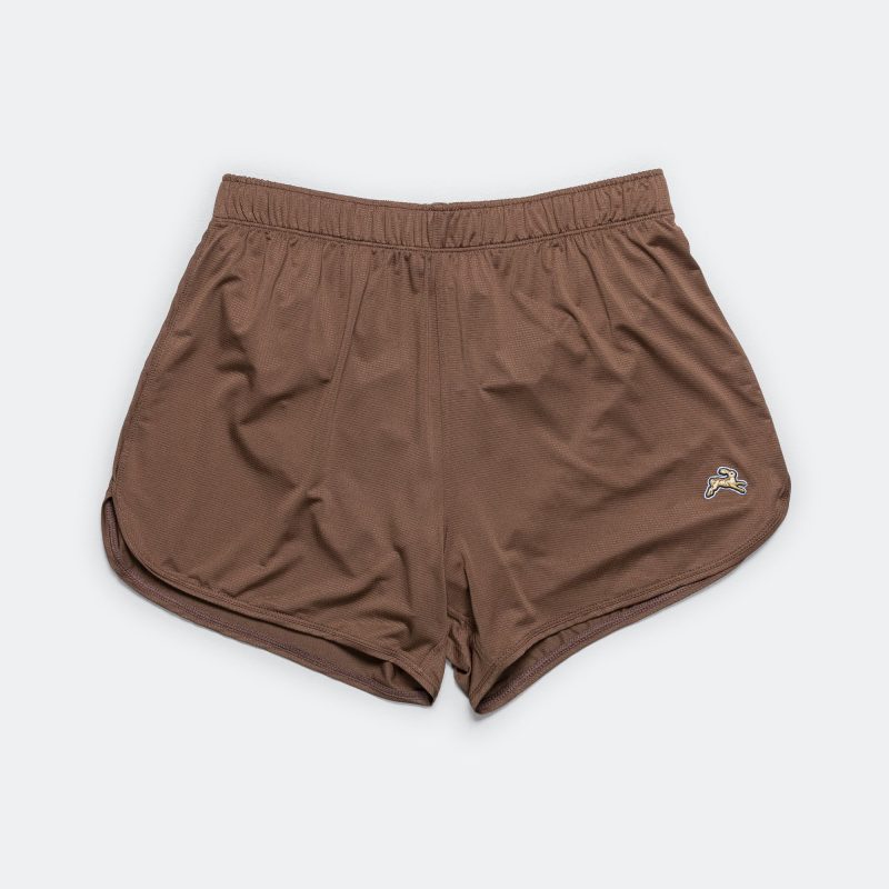 tracksmith running womens twilight shorts brown 1