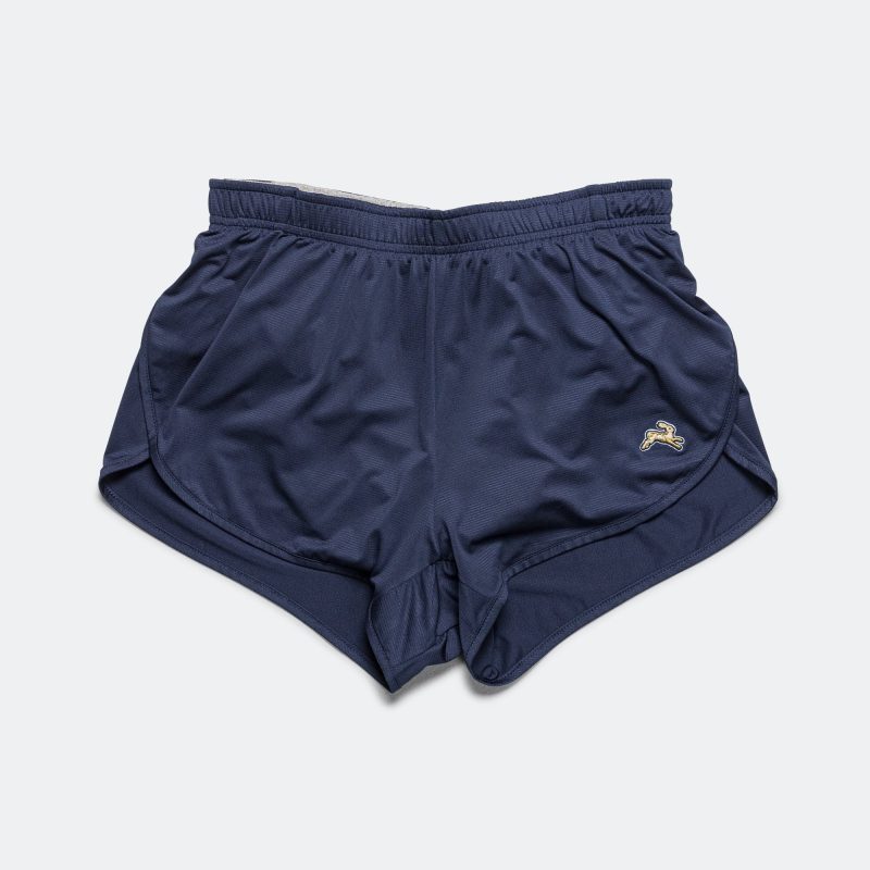 tracksmith running womens twilight split shorts navy 1