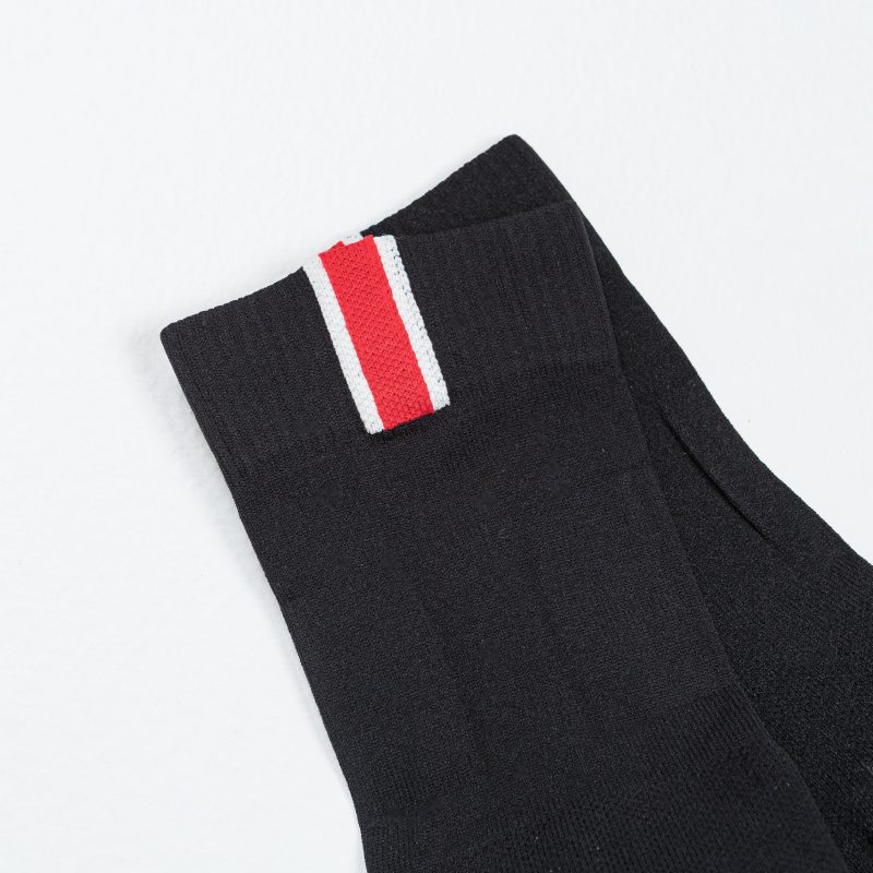 tracksmith speed crew sock black 3