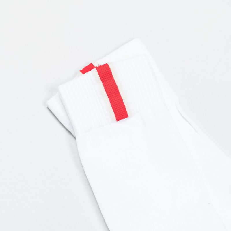 tracksmith speed crew sock white 3