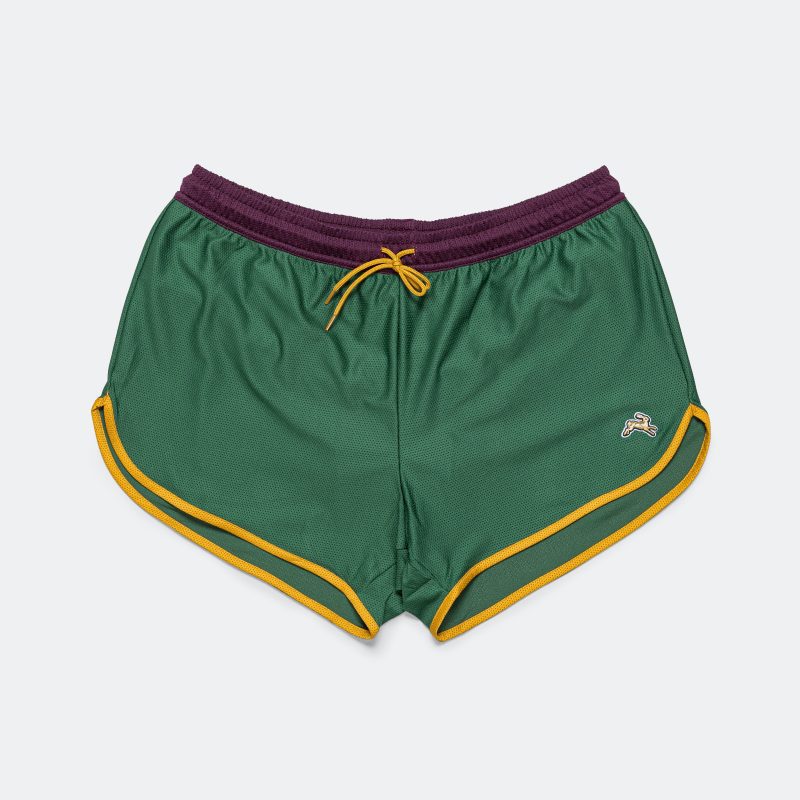 tracksmith van cortlandt shorts emerald gold 1