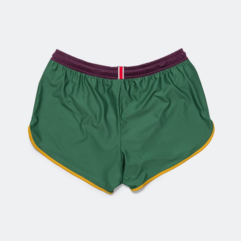 tracksmith van cortlandt shorts emerald gold 2