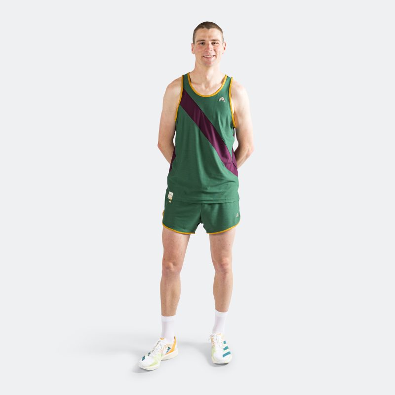 tracksmith van cortlandt shorts emerald gold 7