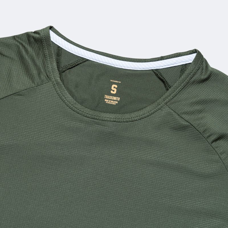 tracksmith womens twilight tee forest 2