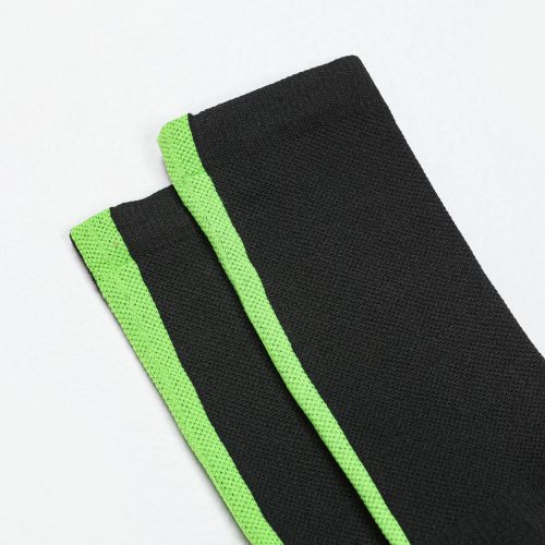 up there athletics performance socks black electric green 3