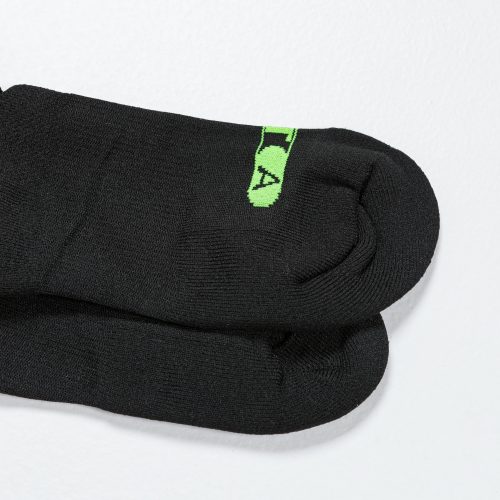 up there athletics performance socks black electric green 4