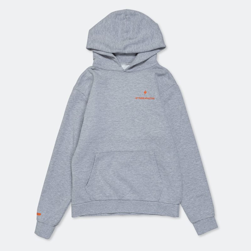 up there athletics the shop run pullover hood heather grey 1