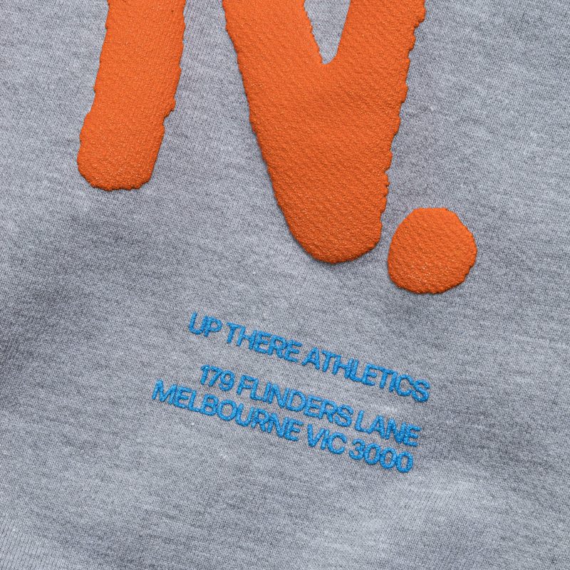 up there athletics the shop run pullover hood heather grey 10