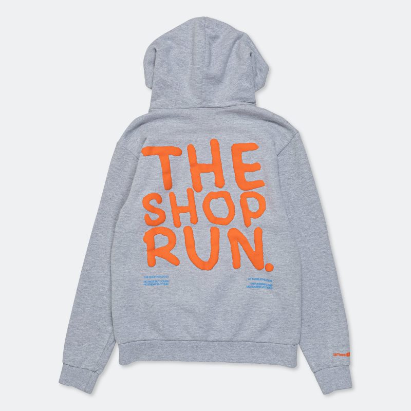 up there athletics the shop run pullover hood heather grey 2