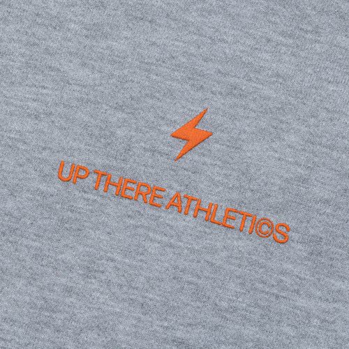 up there athletics the shop run pullover hood heather grey 7