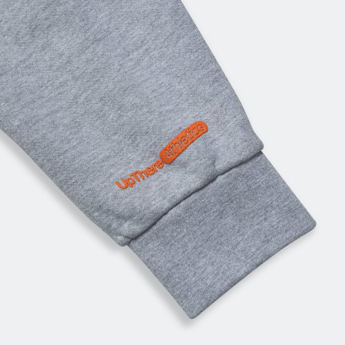 up there athletics the shop run pullover hood heather grey 8