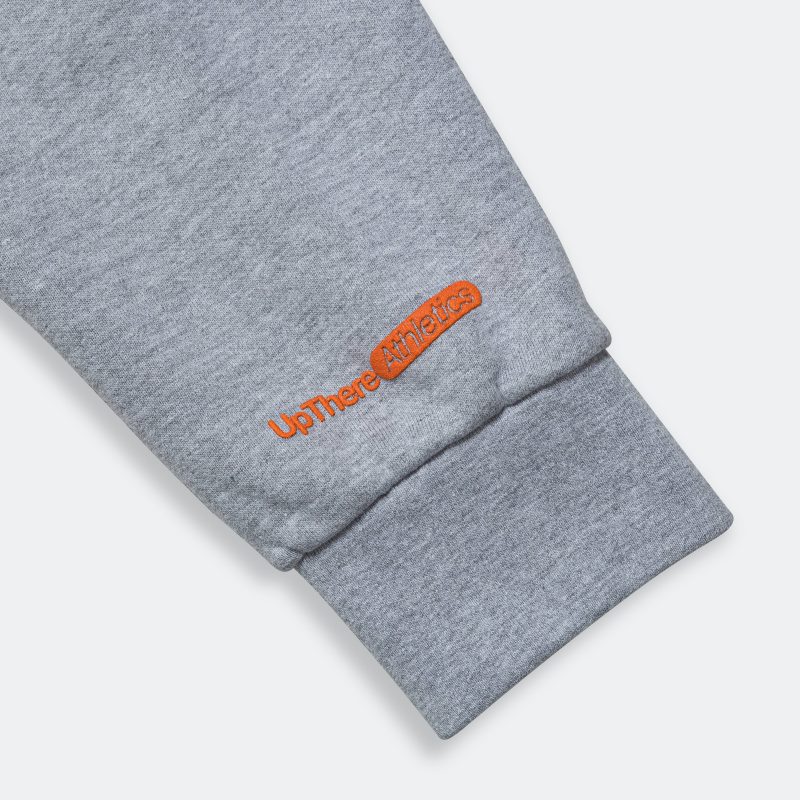 up there athletics the shop run pullover hood heather grey 8