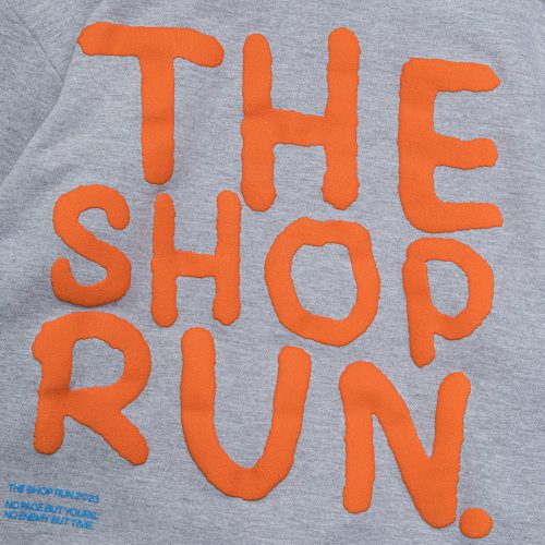 up there athletics the shop run pullover hood heather grey 9